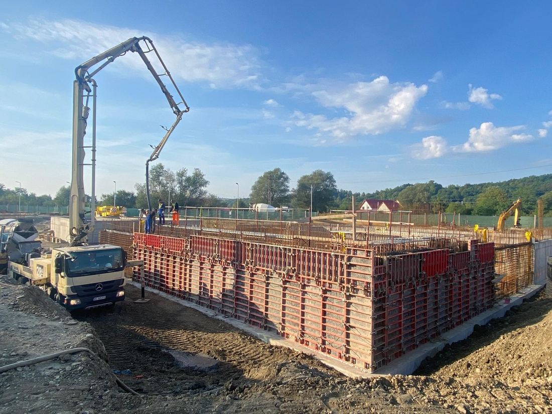Statia de Epurare Parjol - turnare beton cu pompa, cofraje bazin