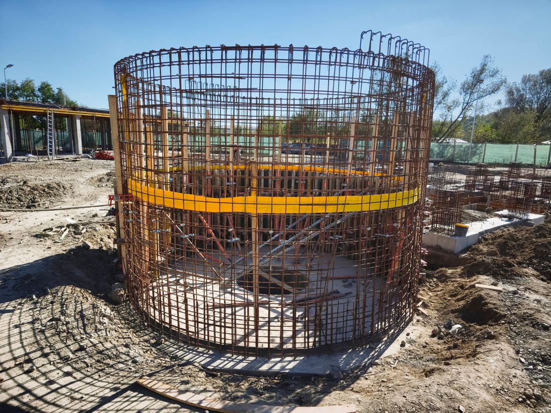 Statia de Epurare Parjol - armatura si cofraje bazin circular reactor biologic